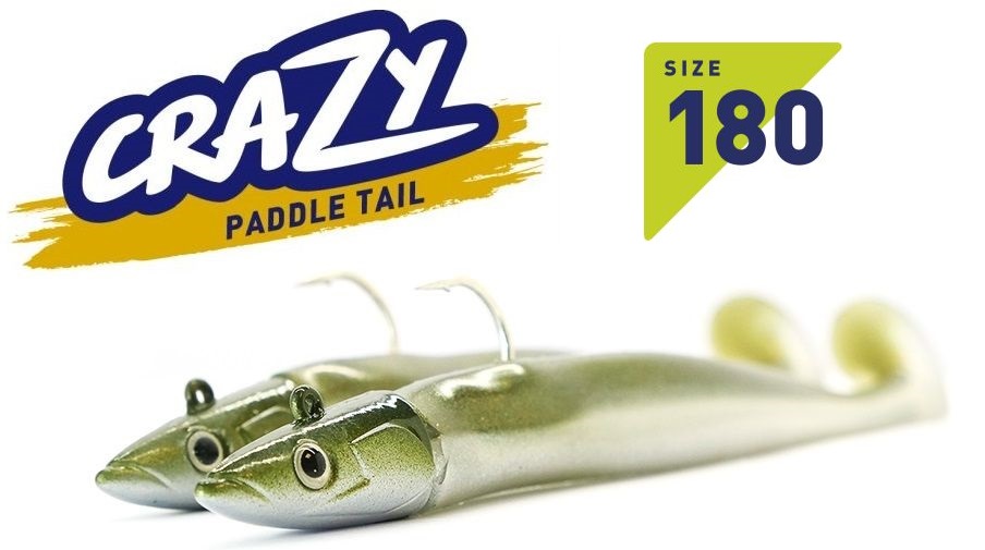 Kunstköder in rauen Mengen Fiiish Crazy Paddle Tail 180mm