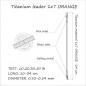 Preview: L.O. Titanium Seven Strand - 30cm - 0,45mm 13,6kg