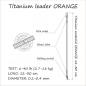 Preview: L.O. Titanium Single Strand - 30cm 0,40mm 18,1kg