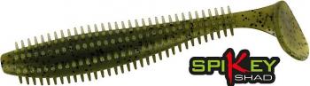 Fox Rage SpiKey Shad 9cm - Green Pumpkin Chartreuse