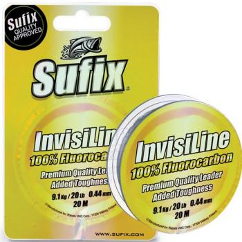 Sufix Invisiline 100 Fluorocarbon Premium Quality Leader - 20m - 0.27mm - 3.6kg