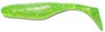 4" Walleye Turbo Shad - Chartreuse Silver Glitter
