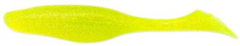 6" Sea Shad - Chartreuse Silver Glitter