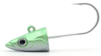 Fiiish - Kopf fuer 150er Crazy Eel o. Crazy Paddle Tail - Shore - 10g - Pearl Green