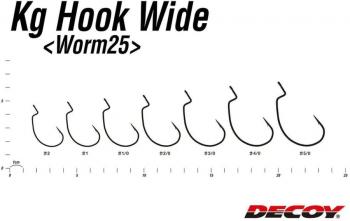 Decoy Kg Hook Wide Worm25 - Gr. 1