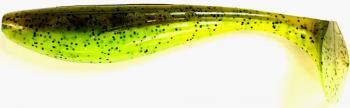 3" FishUp Wizzle Shad - Green Pumpkin Chartreuse | 204