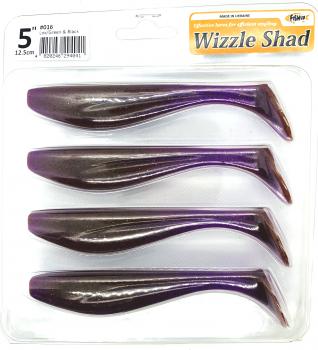 5" FishUp Wizzle Shad - Lox Green Black | 016