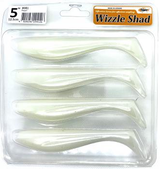 5" FishUp Wizzle Shad - Pearl | 081