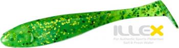 Illex 4" Magic Slim Shad - 10cm - Lime Chartreuse