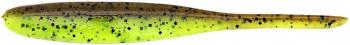 4" Shad Impact - Green Pumpkin / Chartreuse