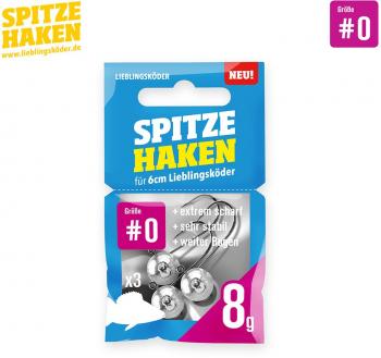 LK Spitze Haken Gr.0 -  8g