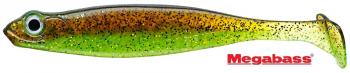 3" Megabass Hazedong Shad - Green Pumpkin Charteuse | 9