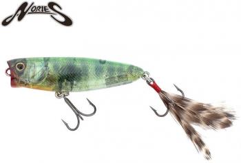 Nories Tough Bug 65 Popper - Ghost Nama Baby Blue Gill