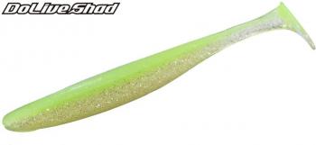 3.5" O.S.P DoLive Shad - Lime Chart Back Shiner | TW184