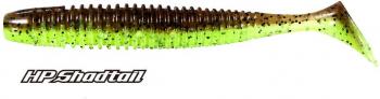 2.5" O.S.P. HP ShadTail - TW107| Green Pumpkin Chartreuse