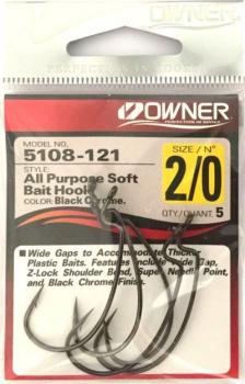 Owner All Purpose Soft Bait Wide Gap Hook - Gr.3/0