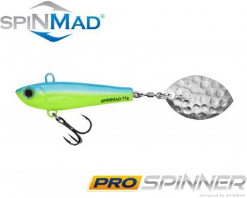 SpinMad Pro Spinner 11g - Blue Lime Chartreuse