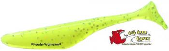 4" Swimming Jerk Minnow - Chartreuse Silver Glitter 034