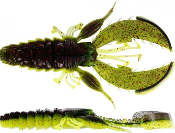 Westin CreCraw Creaturebait 10cm - Black Chartreuse