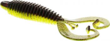 Westin RingCraw Curltail 9cm - Black Chartreuse