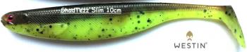Westin ShadTeez Slim 10cm - Pumpkin Pepper Chartreuse - exklusiv Farbe KW
