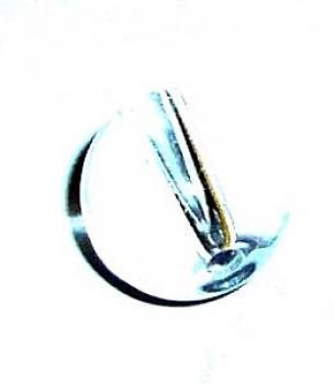 10mm Glasperlen glatt - kristall