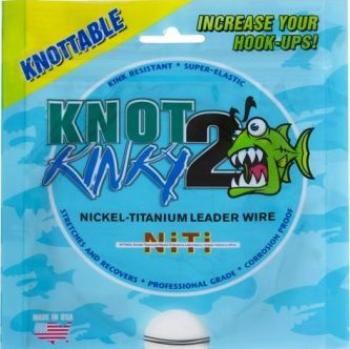 Aquateko Knot 2 Kinky - Titanium Vorfach - 4,6m - 25lb - 11,36 kg