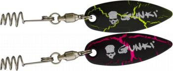 Gunki Spinnerblatt Fix Flash Willow - 28mm -  Tiger  - Pink Yellow