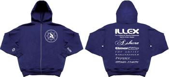 Illex Kapuzen Sweat Jacke Team Blue - Gr. XXL