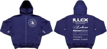 Illex Kapuzen Sweat Jacke Team Blue - Gr. M