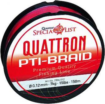 Quantum Quattron PTI Braid - rot - 0,12mm - 7kg - 50m
