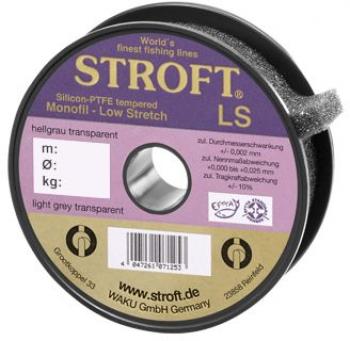 Stroft Mono LS - Low Stretch - Hellgrau transp. - 100m - 0,18mm - 3,70kg