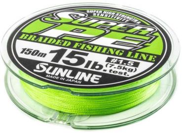 Sunline NEW Super PE 150m Spule - Lime Green -  PE 0.8 - 8lb - 3.6kg