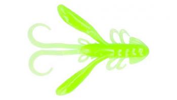 3.5" Rush Craw - 813 Glow Lime Chart. UV