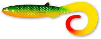 Quantum Yolo Curly Shad 21cm - Firetiger Hot Tail