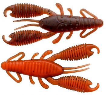 2.5" Reins Ring Craw lam. - Green Pumpkin Orange