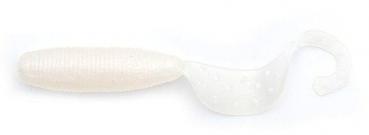 2" Fat G-Tail Grub - Pearl White (No Scent)