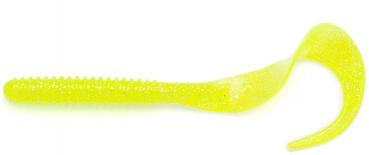 8" reins Get Ringer - Chartreuse Silver Glitter