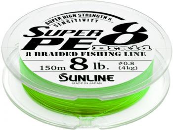 Sunline Super PE 8 Braid - 150m - Light Green - 12lb - 5.4kg - PE1.2