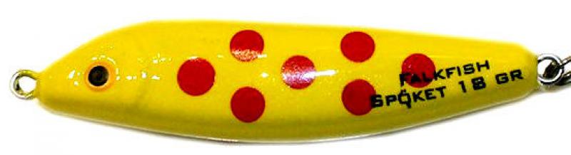 Spöket 6cm 18g - Yellow Red Points 666