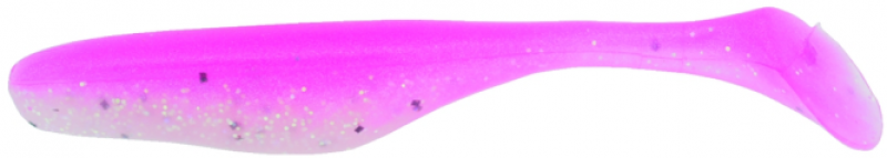 4" Walleye Turbo Shad - Pink Ghost