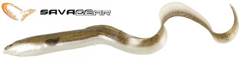 Savage Gear Real Eel 15cm - Olive Sparkle Pearl