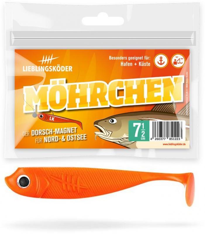 LK - 7.5cm - Moehrchen - Ostsee Nordsee - Dorsch Magnet - uv aktiv