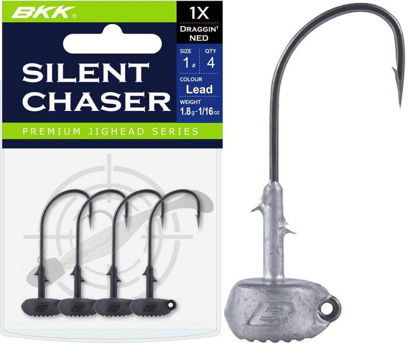 BKK Silent Chaser Draggin' NED Jighead - Lead - Gr.1/0 - 5.25g - 3/16oz.