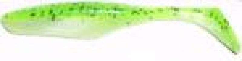 4" Walleye Turbo Shad - Chartreuse Pepper Shad