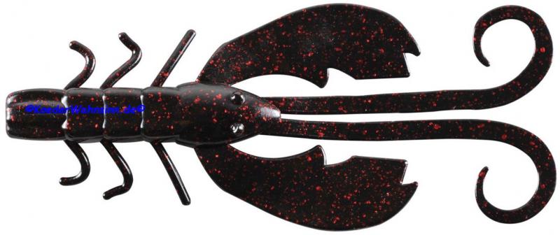 Berkley? 4" Crazy Leg Chigger Craw - Black Red Fleck