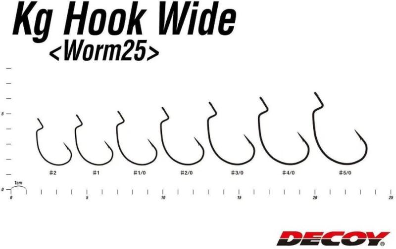 Decoy Kg Hook Wide Worm25 - Gr. 2/0