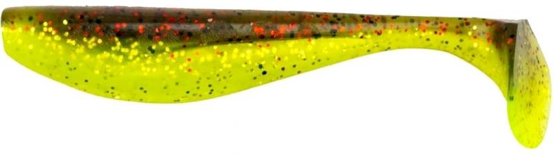 3" FishUp Wizzle Shad - Green Pumpkin Flo Chartreuse | 203