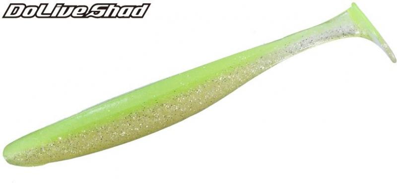 3.5" O.S.P DoLive Shad - Lime Chart Back Shiner | TW184