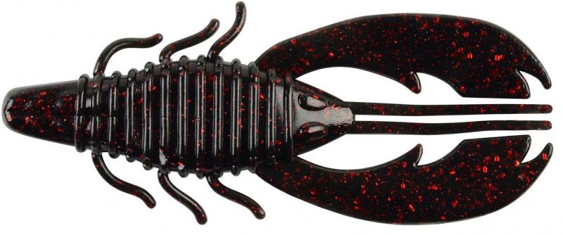 3.25" PowerBait? Craw Fatty - Black Red Fleck